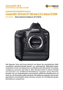 Canon EOS-1D X mit EF 100 mm 2.8 L Macro IS USM Labortest, Seite 1 [Foto: MediaNord]