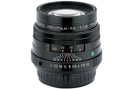 Pentax smc FA 77 mm 1.8 Limited Edition Silber [Foto: Pentax]