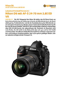 Nikon D6 mit AF-S 24-70 mm 2.8E ED VR Labortest, Seite 1 [Foto: MediaNord]