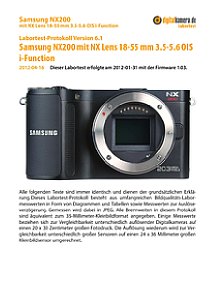Samsung NX200 mit NX Lens 18-55 mm 3.5-5.6 OIS i-Function Labortest, Seite 1 [Foto: MediaNord]