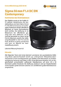 Sigma 56 mm F1.4 DC DN Contemporary mit Fujifilm X-T5 Labortest, Seite 1 [Foto: MediaNord]