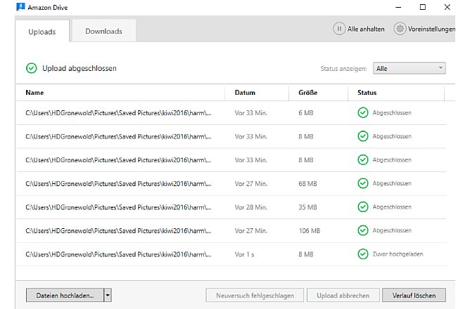 Foto-Datensicherung in der Cloud mit Amazon Prime ...
