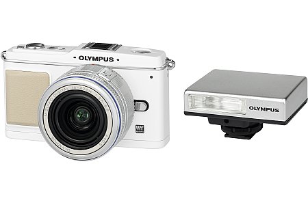 Olympus Pen E-P1 Kit mit 14-42 mm und FL-14 [Foto: Olympus]