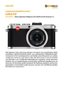 Leica X2 Labortest, Seite 1 [Foto: MediaNord]