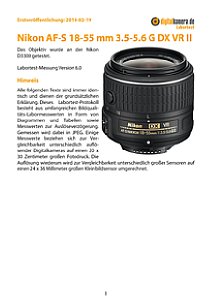 Nikon AF-S 18-55 mm 3.5-5.6 DX VR G II mit D3300 Labortest, Seite 1 [Foto: MediaNord]