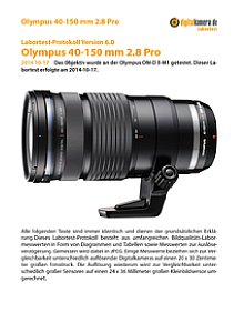 Olympus 40-150 mm 2.8 Pro mit OM-D E-M1 Labortest, Seite 1 [Foto: MediaNord]