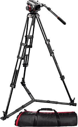 Manfrotto 504HD mit Stativ 546GBK mit Bodenspinne und Tasche [Foto: Manfrotto]