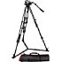 Manfrotto 504HD,546GBK Stativsystem in Doppelrohrausführung mit Video-Kopf
