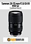 Tamron 28-75 mm F2.8 Di III VXD G2 (A063S) mit Sony Alpha 7R III Labortest (Labortest-Protokoll)
