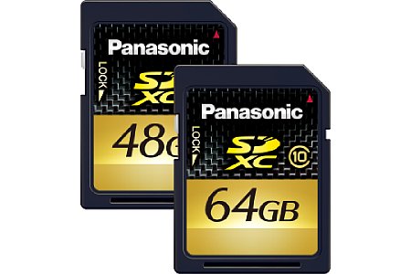 Panasonic SDXC Class 10 mit 48 GB und 64 GB [Foto: Panasonic]