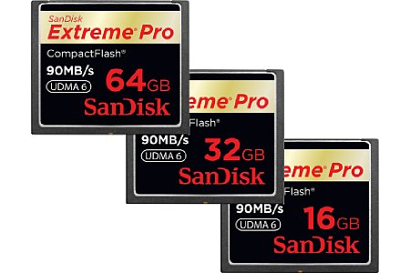 SanDisk Extreme Pro CF 64GB 32GB 16GB [Foto: Sandisk]