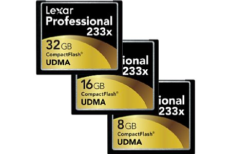 Lexar CF 233x Professional 16GB 8GB 4GB [Foto: Lexar]