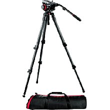 Manfrotto 504HD,535K Stativsystem in Einrohrausführung mit Video-Kopf