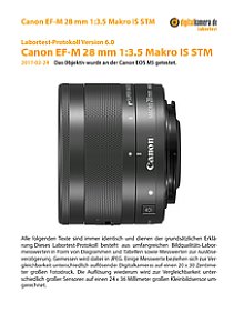 Canon EF-M 28 mm 1:3.5 Makro IS STM mit EOS M5 Labortest, Seite 1 [Foto: MediaNord]