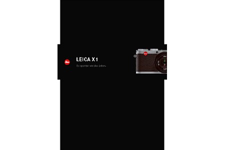 Leica Broschüre X1 [Foto: Leica]