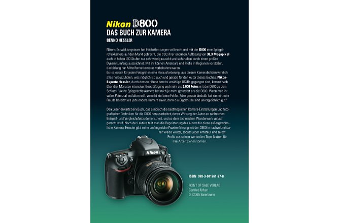 Point of Sale Verlag Nikon D800 – Das Buch zur Kamera – Gedrucktes