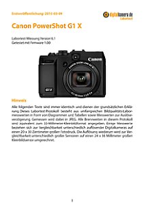 Canon PowerShot G1 X Labortest, Seite 1 [Foto: MediaNord]