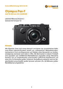 Olympus Pen-F mit 14-42 mm 3.5-5.6 ED EZ (EZ-M1442EZ) Labortest, Seite 1 [Foto: MediaNord]