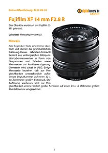 Fujifilm XF 14 mm F2.8 R mit X-M1 Labortest, Seite 1 [Foto: MediaNord]