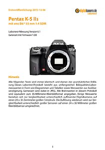 Pentax K-5 IIs mit smc DA* 55 mm 1.4 SDM Labortest, Seite 1 [Foto: MediaNord]