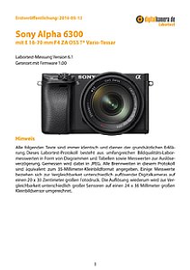 Sony Alpha 6300 mit E T* 16-70 mm F4 ZA OSS Vario-Tessar (SEL-1670Z) Labortest, Seite 1 [Foto: MediaNord]