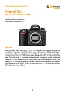 Nikon D750 mit AF-S 24-120 mm 4 G ED VR Labortest, Seite 1 [Foto: MediaNord]