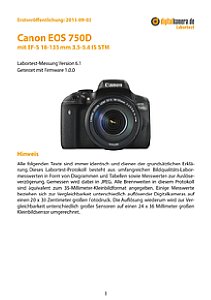 Canon EOS 750D mit EF-S 18-135 mm 3.5-5.6 IS STM Labortest, Seite 1 [Foto: MediaNord]