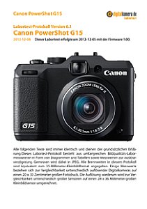 Canon PowerShot G15 Labortest, Seite 1 [Foto: MediaNord]