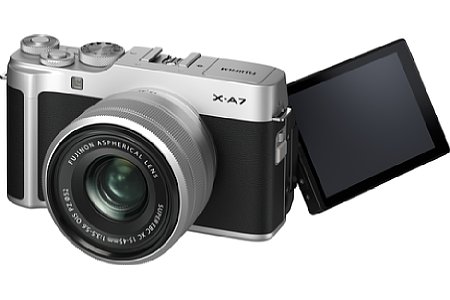 Fujifilm X-A7 Silber. [Foto: Fujifilm]