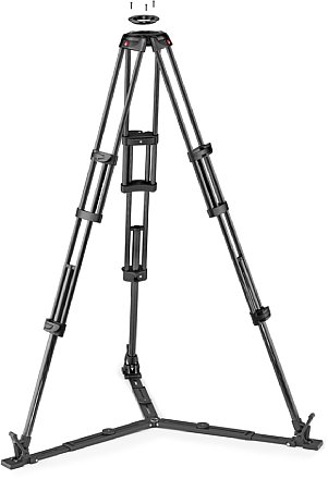 Manfrotto MVTTWINGC mit 100/75 mm Halbschale und Bodenspinne. [Foto: Manfrotto]