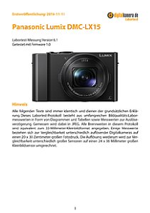 Panasonic Lumix DMC-LX15 Labortest, Seite 1 [Foto: MediaNord]