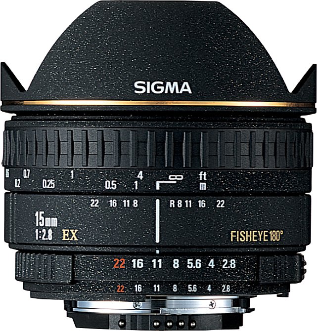 値下げしました 一眼レフ用フィッシュアイレンズ シグマ15ミリF2.8EX