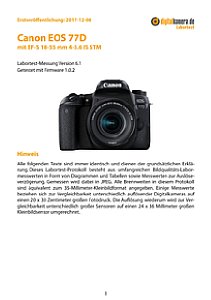 Canon EOS 77D mit EF-S 18-55 mm 4-5.6 IS STM Labortest, Seite 1 [Foto: MediaNord]