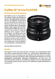 Fujifilm XF 16 mm 2.8 R WR mit X-T30 Labortest, Seite 1 [Foto: MediaNord]