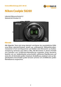 Nikon Coolpix S8200 Labortest, Seite 1 [Foto: MediaNord]