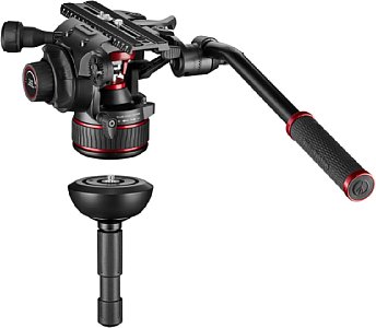 Manfrotto Nitrotech 612 und Carbon-Stativ 635 mit Schnellverstellung (MVK612SNGFC). [Foto: Manfrotto]