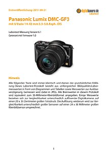 Panasonic Lumix DMC-GF3 mit G Vario 14-42 mm 3.5-5.6 Asph. OIS Labortest, Seite 1 [Foto: MediaNord]