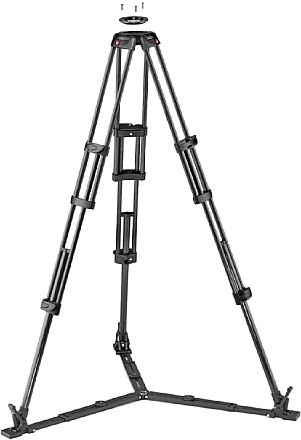 Manfrotto MVTTWINGA Aluminium-Videostativ mit Bodenspinne. [Foto: Manfrotto]