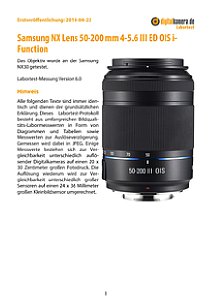 Samsung NX Lens 50-200 mm 4-5.6 III ED OIS i-Function mit NX30 Labortest, Seite 1 [Foto: MediaNord]