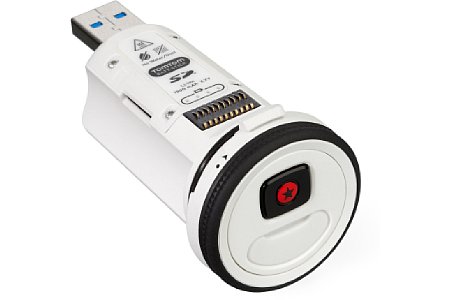 Die Form der TomTom Bandit Actioncam ermöglicht es, die Kamera direkt in ihrer Halterung zu drehen, um sie horizontal auszurichten. [Foto: TomTom]