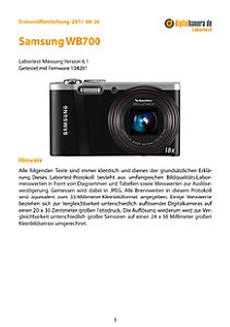 Samsung WB700 Labortest, Seite 1 [Foto: MediaNord]