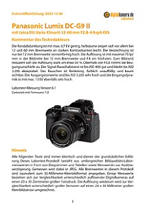 Panasonic Lumix DC-G9 II mit Leica DG Vario-Elmarit 12-60 mm F2.8-4 Asph Power OIS (H-ES12060) Labortest, Seite 1 [Foto: MediaNord]