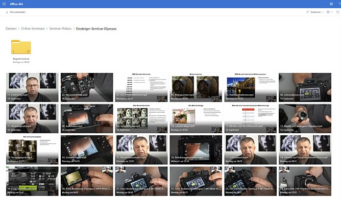 Einsteiger-Seminar Olympus in OneDrive. [Foto: MediaNord]