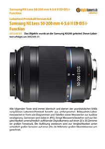 Samsung NX Lens 50-200 mm 4-5.6 II ED OIS i-Function mit NX200 Labortest, Seite 1 [Foto: MediaNord]