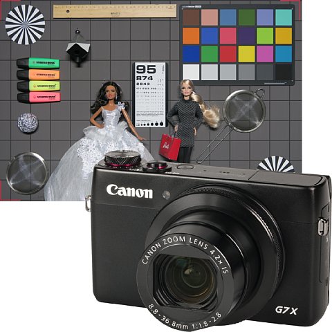 Vorschau des photographierten Testbildes mit Kamera
