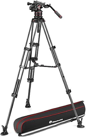 Manfrotto MVK612TWINMC Nitrotech 612 mit Carbon Doppelrohr-Stativ mit Mittelspinne. [Foto: Manfrotto]