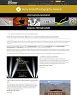 Alles zu den Sony World Photography Awards gibt es Online auf der Website der World Photography Organisation. [Foto: Screenshot MediaNord]