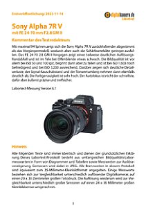Sony Alpha 7R V mit FE 24-70 mm F2.8 GM II (SEL2470GM2) Labortest, Seite 1 [Foto: MediaNord]