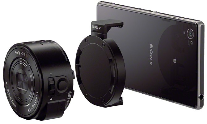 Sony Cyber-shot DSC-QX10 und DSC-QX100 Kamera-Module für