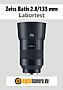 Zeiss Batis 2.8/135 mm mit Sony Alpha 7R II Labortest (Labortest-Protokoll)